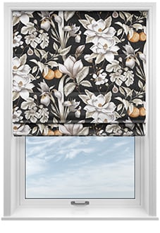 Lavish, Noir - Twist&Fit Roman Blind